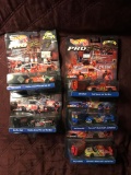 5- HotWheels pro racing 1:64 scale pit crews Bill Elliott-Joe Nemechek-Terry Labonte-Derrike