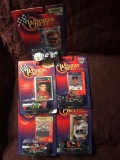 5- Winners circle Nascar stock cars 1/64 scale Dale Earnhardt Jr.-Dale Earnhardt-Jeff Gordon-Rusty