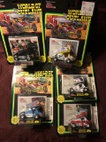 5- Racing Champions world of outlaws 1/64 scale Andy Hillenburg-Frankie Herr-Greg Hornett-Terry