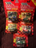 5- Racing Champions Nascar stock cars 1:64 scale Jeff Gordon-Terry Labonte-Joe Nemechek-Ricky