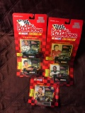 5- Racing Champions Nascar stock cars 1/64 scale Chad Little-Jeff Burton-Joe Nemechek-Morgan