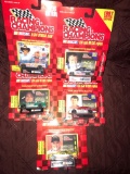 5- Racing Champions Nascar stock cars 1/64 scale Ken Schrader-Mark Martin-Bill Elliott-Todd