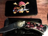 Pirates pocket knife stainless steel in tin
