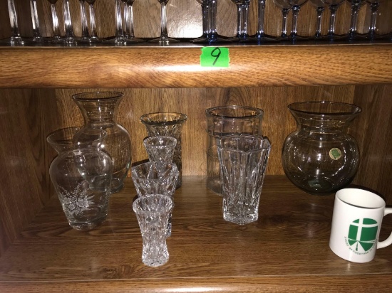9- clear vases-coffee cup