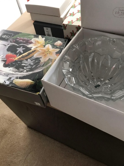 2- crystal bowls Mikasa & IG Durand france