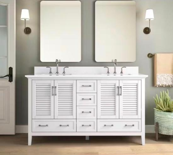 Dennick 60 inch double basin vanity