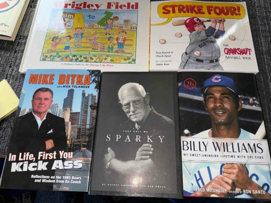 five autograph sports books