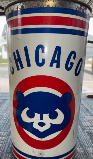 early 60s Chicago Cubs trashcan
