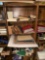 Shelf with contents books /papers 28 in x 72 in. (upstairs)