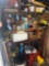 Contents of shelves in shed