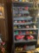 29x70 in plastic shelf with glass fronts , no contents