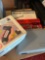 Lot of assorted tools, ratchet, screwdriver set, slot machine, hinge, sliding tool, Dremel, and