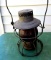 Red globe railroad lantern