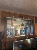 1960s wall display mirror with lighthouses