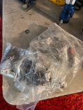 A lot of assorted cabinet handles and hinges