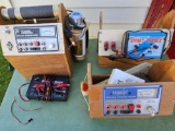 Power panels and chargers.
