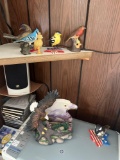 Bird knickknacks and miscellaneous in kitchen