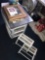 2- step stools/plastic container with kids toys/frames