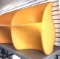 2-Mr. Dream yellow heavy plastic chairs all weather