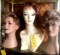 3- wigs with plastic heads