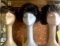 3- wigs with styrofoam heads