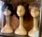3- wigs with styrofoam heads