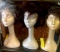 3- wigs with styrofoam heads