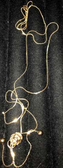 14k yellow gold knocker necklace 4.2