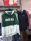 2- Adidas hooded sweat shirts xs