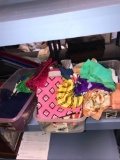 3- containers of scarfs