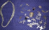 Costume jewelry, some is sterling