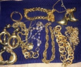 Assorted costume jewelry