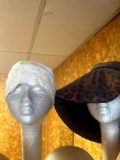 8- styrofoam heads and hats