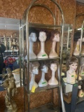 Arched glass shelf unit