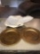 8- Pier 1 gold Charger plates