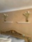 2 matching shelves and vases - bedroom2