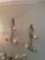 matching candles wall decor - living room
