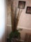 Oriential vase with artificial flowers 25 in tall