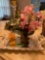 White Shoulders perfume mirror tray and flower - dining room
