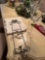 plate hanger table cloth glass candle holders - dining room