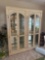 2 matching china cabinets with glass shelves