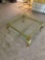 glass top coffee table living room
