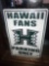 Hawaii fans parking only tin sign 12 in x 18 in - pool room
