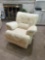 cream leather recliner chair living room