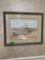 framed Shreve Landing Betty Crain picture signed living room