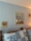 framed picture and 2 canvas wall art - C bedroom
