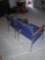2- blue chairs