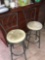 2- bar chairs- pool room