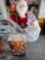 Decorative reindeer and 36 inch tall santa - g1