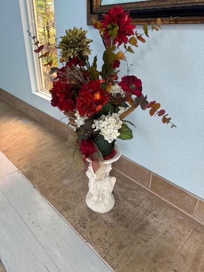 artificial flower with stand - pool room
